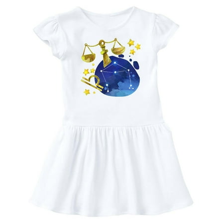 

Inktastic Libra Constellation Zodiac Sign Illustration Gift Baby Girl Dress