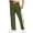 Army Green, variant on Men's Jogger Pant Stripe Fleece Lined Casual Sweatpants Drawstring Elastic Waist Trendy Pant with Pockets Orange 2XL