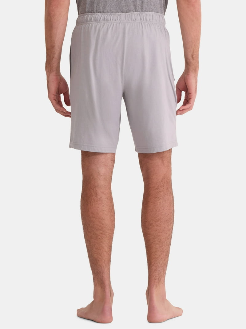 George Men's Knit Shorts 2-Pack Cotton Relaxed Fit Mid-Rise Pull