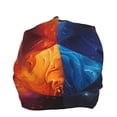 thumbnail image 3 of Logiee Red And Blue Abstract Print Unisex Knit Beanie for Men Women Winter Hat,Beanies Skull Caps, 3 of 7