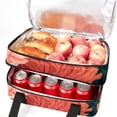 thumbnail image 5 of Coral Double Layered Insulated Refrigerated Lunch Bag with Large Capacity - 7.1x11.4x16.1 Inches - Hand-Carried Lunch Bags, 5 of 6