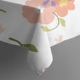 thumbnail image 2 of 60x60 Inch Waterproof Square Tablecloth, Thickened Polyester Table Cover for Dining & Parties, Floral Print, 2 of 6
