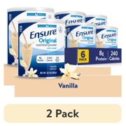 (2 pack) Ensure Original Vanilla Nutrition Powder, Protein Powder, 14.1 oz - 6 pack
