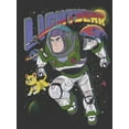 thumbnail image 2 of Men's Lightyear Buzz and Sox Protecting The Galaxy  Graphic Tee Charcoal Heather 3X Large, 2 of 5