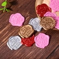 thumbnail image 3 of karymi Adhesive Wax Sticker Wreath Wax Cards Stickers Self Adhesive Gold Vintage Wax Envelope Stickers For Wedding Invitation Cards Party Favors Envelope Gift Up to 45% off, 3 of 3