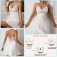 thumbnail image 5 of Sticky Bra,Invisible Silicone Backless Strapless Bra,Adhesive Bra for Women,Invisible Bra with 2 Pair Nipple Covers, 5 of 7