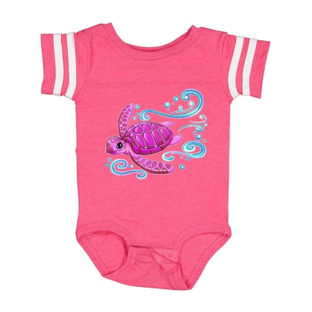 

Inktastic Cute Pink Sea Turtle Gift Baby Boy or Baby Girl Bodysuit