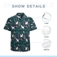 thumbnail image 7 of High Quality Hawaiian Shirts for Men Short Sleeve Aloha Beach Shirt Floral Summer Casual Button Down Shirts Blouses SHYALX, 7 of 7