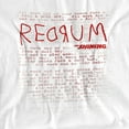 thumbnail image 2 of The Shining Redrum Unisex Adult T Shirt (Large) White, 2 of 6