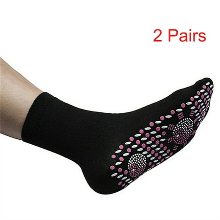 

TMOYZQ Tourmaline Thermal Circulation Self-heating Shaping Socks Men and Women Tourmaline Acupressure Massage Socks Magnetic Socks Winter Warm Foot Warmer for Pain Relief