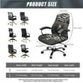 thumbnail image 5 of HELLHERO American Flag Deer Print Office Chair Cover with Armrest Covers, Gaming Chair Seat Covers Skin Friendly, Computer Office Chairs Cover with Armrest Slipcover, 5 of 6