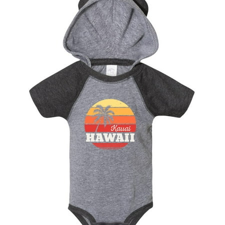 

Inktastic Kauai Hawaii Retro Sunset Gift Baby Boy or Baby Girl Bodysuit