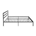 thumbnail image 5 of Noble House Daizee Modern Style Iron Queen Bed Frame, Charcoal Gray, 5 of 10
