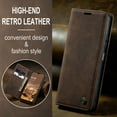 thumbnail image 6 of CaseMe Leather for Samsung Galaxy A16 5G Case, Flip Wallet Leather Case with Card Holder Magnetic Closure Shockproof Kickstand Protective Phone Cases Cover for Samsung Galaxy A16 5G 6.8-inch,Coffee, 6 of 12
