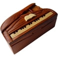 thumbnail image 2 of Handmade Wooden Art Trick Secret Piano Puzzle Trinket Box (3026), 2 of 3
