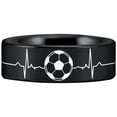 thumbnail image 3 of Tungsten Soccer Lifeline Ring, 3 of 6
