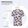 thumbnail image 4 of Balery Tropics Palm Trees Baseball Jersey for Men Casual Button Down Shirts Short Sleeve Active Team Sports Uniform-4X-Large, 4 of 9