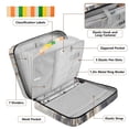 thumbnail image 4 of Haosy Accordion File Organizer Zipper Binder 500 Sheet 6-Tab Expanding File Folder Multi-Pocket 1.2 Inch 3 Ring Castles Float in Air, 4 of 7