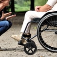 thumbnail image 2 of MOVTOTOP 1 Ensemble Roue de Fauteuil Roulant avec Axe Roue avant de Remplacement Pièce de Fauteuil Roulant, 2 of 7