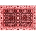 thumbnail image 1 of Ahgly Company Machine Washable Indoor Rectangle Geometric Red Traditional Area Rugs, 3' x 5', 1 of 4