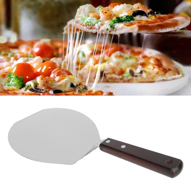 Pizza Peel, Comida De Acero Inoxidable De Acero Inoxidable Turner Pizza Pizza Spátula, Paleta De Pizzas De Metal, Volteo Y Pizzas Cortadas Para Hornear,
