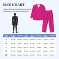 thumbnail image 4 of Naloa Darkmagenta Men’s Pajamas Set - Long Sleeve Button Down Sleep Shirt and Pajama Bottoms Sleepwear Set-XX-Large, 4 of 7