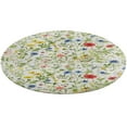 thumbnail image 4 of Floral Colorful Flower Washable Round Rug -Circle Area Rugs for Nursery Bedroom, Vintage Non Slip Non Shedding Low Pile Carpet for Living Room Coffee Table Entryway, 4 of 6