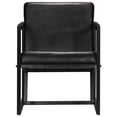 thumbnail image 6 of vidaXL Armchair Accent Single Sofa Chair for Living Room Office Real Leather, 6 of 25