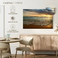 thumbnail image 5 of Elephant Stock Calm Ocean Sunset Wall Art - Horizontal Canvas Wall Art - Living Room Wall Decor - Beach Canvas - Gray And Brown Decor - 24" x 16", 5 of 8