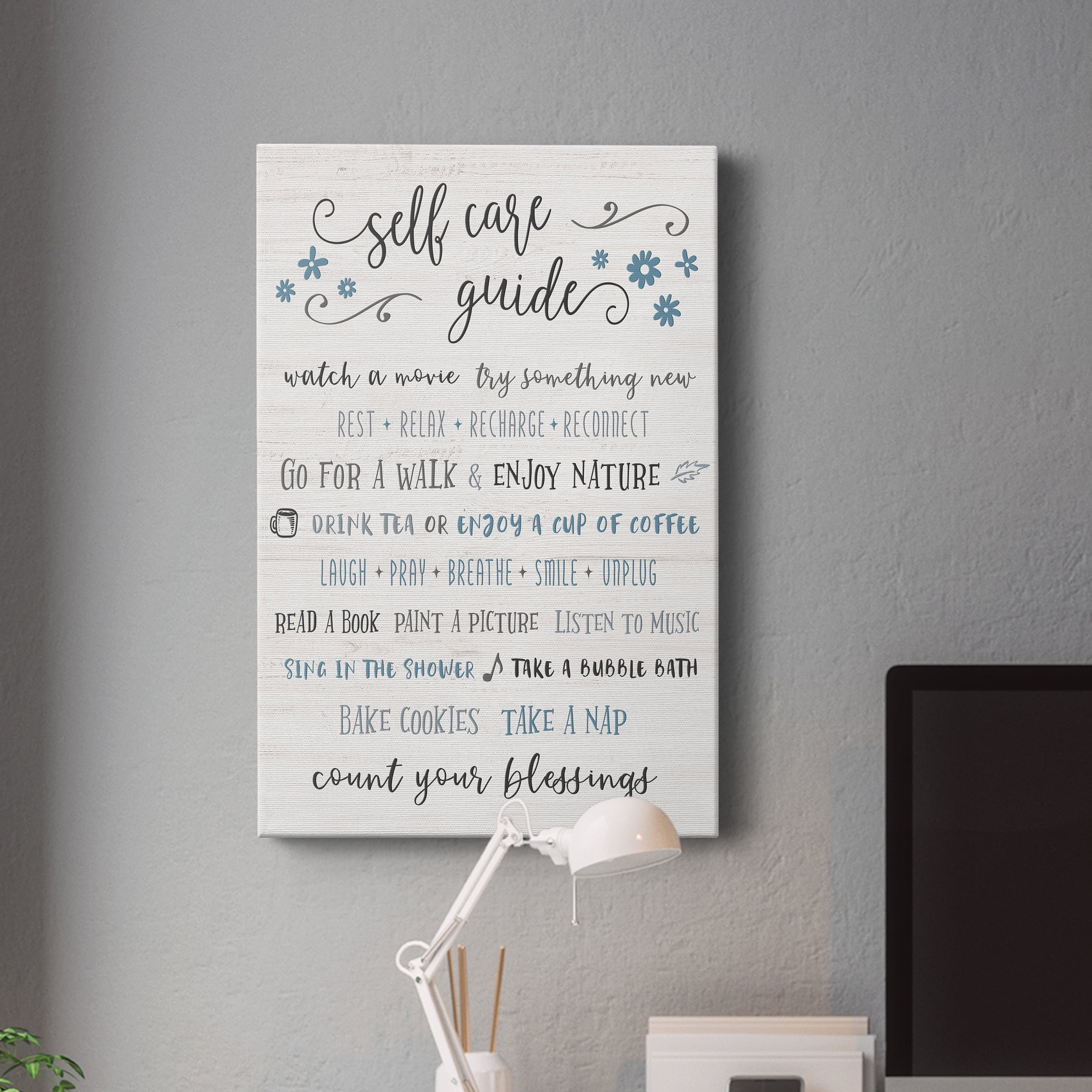 Guide to Self Care Premium Gallery Wrapped Canvas - Ready to Hang - 12 x 18