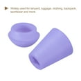 thumbnail image 4 of Unique Bargains 20Pack Plastic Cord Lock Bell End Stopper Cord End Lock Rope Fastener, Purple, 4 of 5