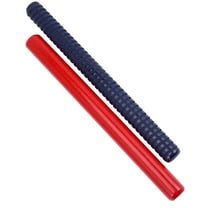 FRCOLOR 2pcs Wooden Rhythm Sticks Unique Ribbed Striped Traffic Control Wand Percussion Instrument Lummi Sticks for Kids Toddlers
