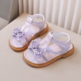 thumbnail image 2 of KPOPLK Girls Sandals with Adjustable Straps Open-Toe Summer Outdoor Sport Sandals for Toddler/Little/Big Kid Size 12,Purple, 2 of 6