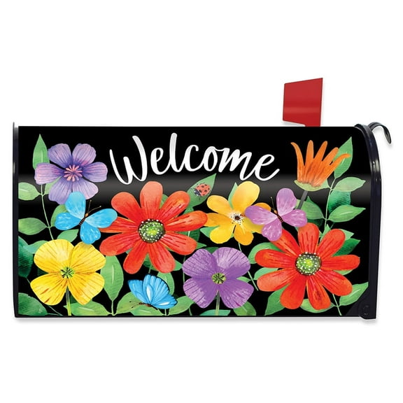 Briarwood Lane Whimsy Flowers Spring Mailbox Cover
