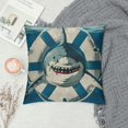 thumbnail image 2 of Orinice Shark Life Buoy Printed   Pillow Shams Basic Style Washed Pillow Case Pillowcases Set   22x22in, 2 of 5