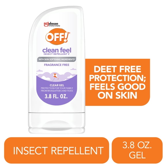 OFF! Clean Feel Picaridin Clear Gel Insect Repellent, 3.8 oz