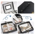 thumbnail image 6 of Casegrace Large Jewelry Box Organizer Girls PU Leather Drawer Boxes Earrings Ring Necklace Storage Case, 6 of 9