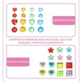 thumbnail image 2 of 8 sheets of Plastic Diamond Stickers Multi-function Gems Stickers Decorative Stickers, 2 of 7
