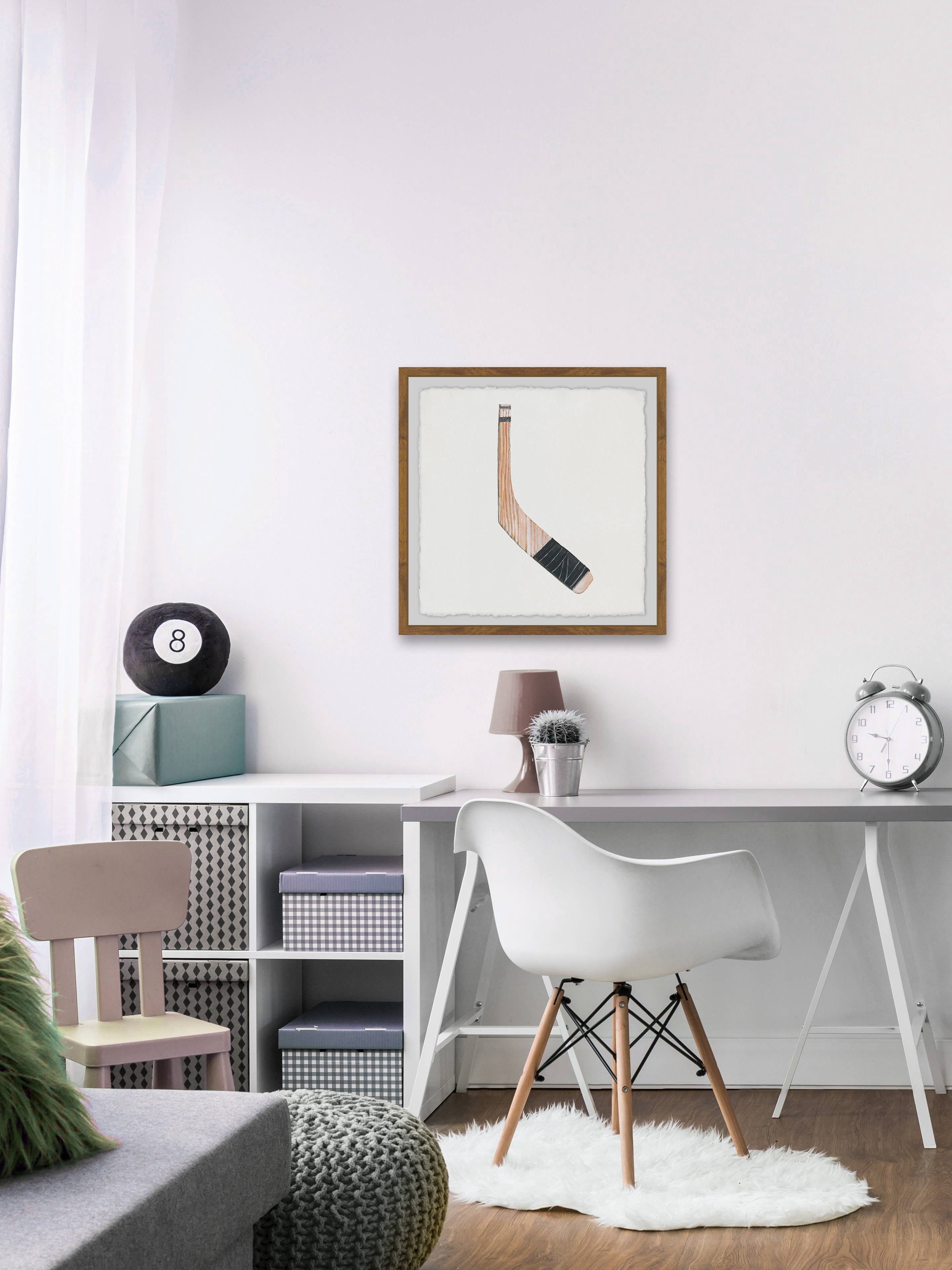 Marmont Hill Hockey Stick Framed Wall Art, 18" x 1.5"