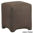 thumbnail image 4 of Leffler Home Emma Upholstered Cube Ottoman Bradenton Dusk, 4 of 5