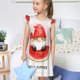 thumbnail image 4 of Balery Watermelon Gnome Camisón de princesa para niñas, pijama de algodón con mangas abullonadas, suave y bonito.-Medium, 4 of 6