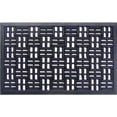 thumbnail image 2 of Geo Crafts G329 18 x 30 in. Open Cut Basket Sculpted Welcome Doormat, Black - Rubber, 2 of 2