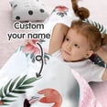 thumbnail image 2 of AOLOA Personalized Toddler Nap Mat for Preschool, Custom Name Kids Nap Mat with Pillow Cover and Nap Blanket, Daycare Nap Mats for Kindergarten, Flamingo Design Rolled Slumber Bags Easy to Carry, 2 of 8