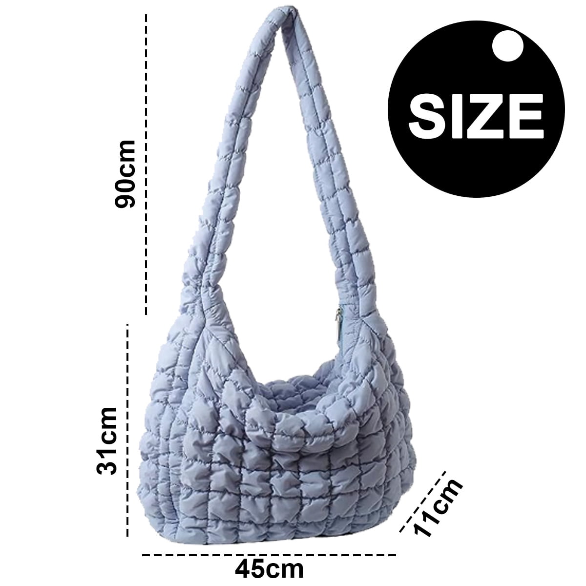 ★TOUT Y EST★ Women's Quilted Shoulder Bag Mint QP222WBG41 Bubble Bags for Women Quilted Tote Bag for Women Puffer Bag