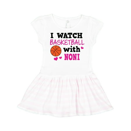

Inktastic I Watch Basketball with Noni Gift Toddler Girl Dress