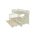 thumbnail image 4 of New Twin over Full Stairway Bunk Bed with Trundle,Cream, 4 of 8