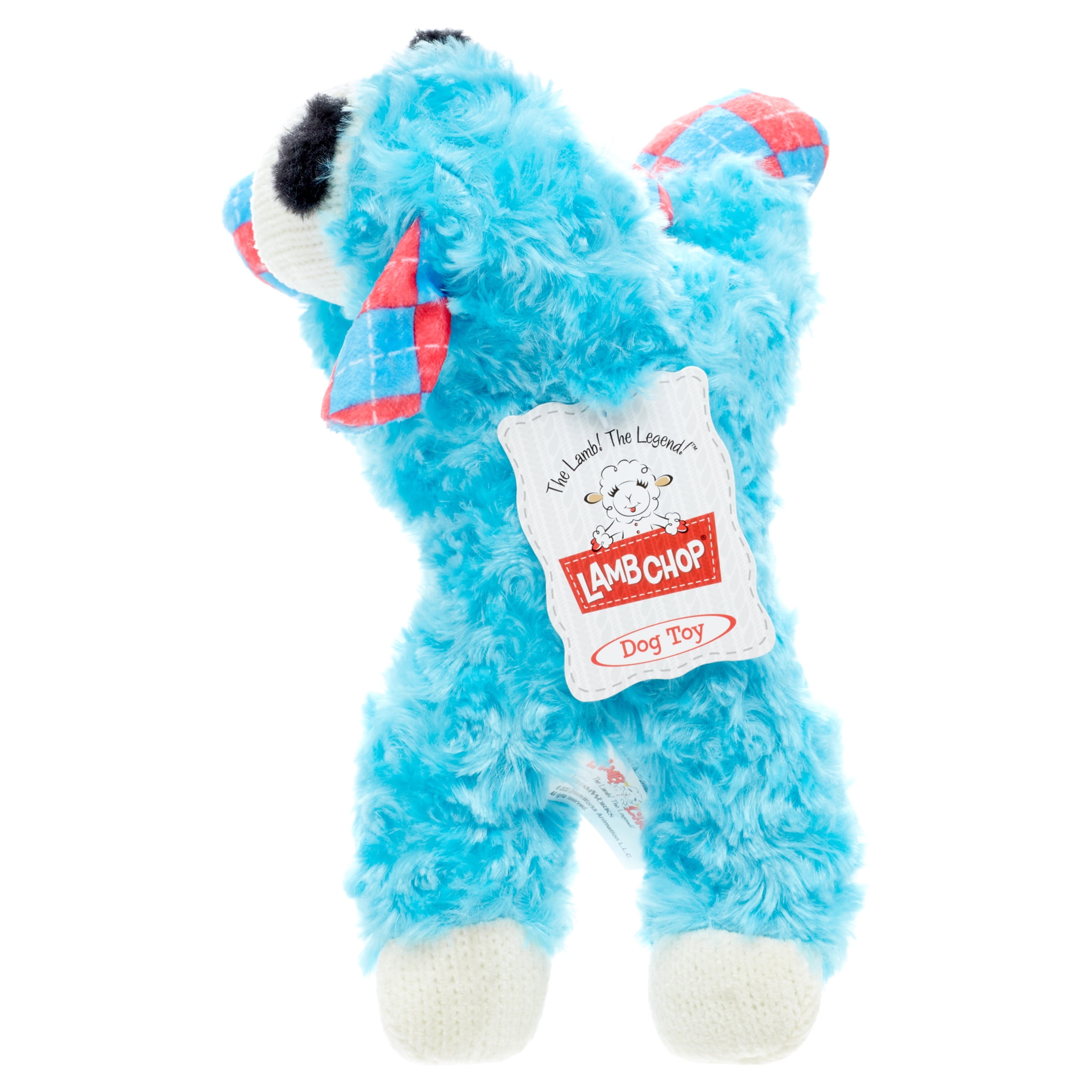 blue lamb dog toy