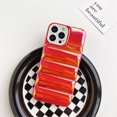 thumbnail image 2 of Jiahe Cover For iPhone 14 Pro Max 6.7 inch,Slim Soft Touch Shockproof Down Jacket Style Soft TPU Puffer Case Cover,For iPhone 14 Pro Max,Red, 2 of 3