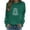 Army Green, variant on Halloween Sweatshirts Women, Halloween Ghost Rhinestone Sweatshirt Long Sleeve Casual Top Army Green S-2XL