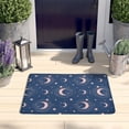 thumbnail image 2 of Blue Pink Moon Star Planet Flannel Non Slip Door Rugs,Washable Door Mats Indoor,Decorative Door Mats,Dirt-Resistant and Absorbent Doormat for Entrance,Bedroom,Kitchen,Bathroom,31.5"x17", 2 of 4